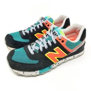 New Balance Womens 574 Lace Up Running Shoes Sz 8